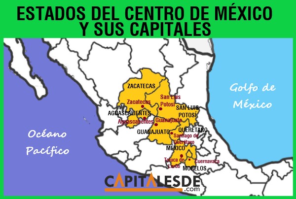 Estados del centro de Mexico